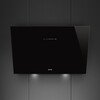 Smeg KV394N 90cm Chimney Cooker Hood, Black, A Rated