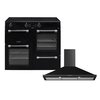 Leisure Cookmaster Induction Range Cooker & Hood Pack, Black, A Rated