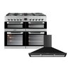 Leisure Cuisinemaster Dual Fuel Range Cooker & Hood Pack, Stainless Steel, A Rated