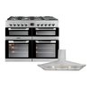 Leisure Cuisinemaster Dual Fuel Range Cooker & Hood Pack, Stainless Steel, A Rated