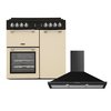 Leisure Cookmaster Gas Range Cooker & Hood Pack, Cream, A+ Rated