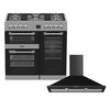 Leisure Cuisinemaster Dual Fuel Range Cooker & Hood Pack, Stainless Steel, A Rated