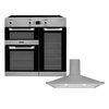 Leisure Cuisinemaster Induction Range Cooker & Hood Pack, Stainless Steel, A Rated