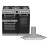 Leisure Cuisinemaster Dual Fuel Range Cooker & Hood Pack, Stainless Steel, A Rated