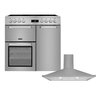 Leisure Cuisinemaster Pro Ceramic Range Cooker & Hood Pack, Stainless Steel, A Rated