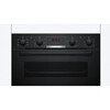 Bosch MBA533BB3B Series 4 Built-In Electric Double Oven, Black, A Rated