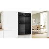 Bosch MBA533BB3B Series 4 Built-In Electric Double Oven, Black, A Rated