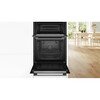 Bosch MBA578BS7B Series 6 Built-In Electric Double Oven with Pyrolytic Cleaning, Stainless Steel, A Rated