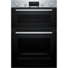 Bosch MBA578BS7B Series 6 Built-In Electric Double Oven with Pyrolytic Cleaning, Stainless Steel, A Rated