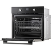 Midea MBO65M90D2-BK Built-In Electric Single Oven, Black, A+ Rated