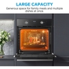 Midea MBO65M90D2-BK Built-In Electric Single Oven, Black, A+ Rated
