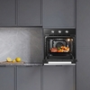 Midea MBO65M90M1-BK Built-In Electric Single Oven, Black, A Rated