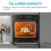 Midea MBO7NM30E4-BK Built-In Electric Single Oven, Black, A++ Rated