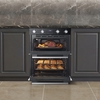 Midea MBOD50M3AD0-BK Built-Under Electric Double Oven, Black, A Rated