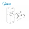 Midea MBOTG934E4MO-BK Built-In Microwave, Black