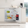 Fridgemaster MBUL60138E Built-Under Larder Fridge, Fixed Hinge, White, E Rated