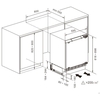 Fridgemaster MBUL60138E Built-Under Larder Fridge, Fixed Hinge, White, E Rated