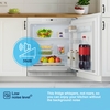 Fridgemaster MBUL60138E Built-Under Larder Fridge, Fixed Hinge, White, E Rated