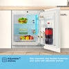 Fridgemaster MBUL60138E Built-Under Larder Fridge, Fixed Hinge, White, E Rated
