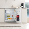 Fridgemaster MBUR60121E Built-Under Fridge with Ice Box, Fixed Hinge, White, E Rated