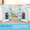 Fridgemaster MBUR60121E Built-Under Fridge with Ice Box, Fixed Hinge, White, E Rated