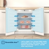 Fridgemaster MBUZ6097E Static Built-Under Freezer, Fixed Hinge, White, E Rated