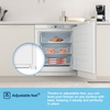 Fridgemaster MBUZ6097E Static Built-Under Freezer, Fixed Hinge, White, E Rated