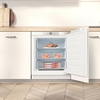 Fridgemaster MBUZ6097E Static Built-Under Freezer, Fixed Hinge, White, E Rated