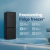 Fridgemaster MC50165EB Static Fridge Freezer, 70/30, Black, E Rated