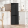 Fridgemaster MC50165EB Static Fridge Freezer, 70/30, Black, E Rated