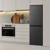 Fridgemaster MC55240EB Static Fridge Freezer, 50/50, Black, E Rated