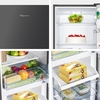 Fridgemaster MC55240EB Static Fridge Freezer, 50/50, Black, E Rated