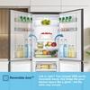 Fridgemaster MC55240EB Static Fridge Freezer, 50/50, Black, E Rated