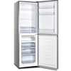 Fridgemaster MC55240ES Static Fridge Freezer, 50/50, Silver, E Rated