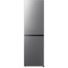 Fridgemaster MC55240ES Static Fridge Freezer, 50/50, Silver, E Rated