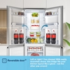 Fridgemaster MC55251DES Total No Frost Fridge Freezer, 50/50, Silver, E Rated