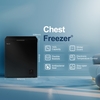 Fridgemaster MCF142EB Static 142l Chest Freezer, Black, E Rated