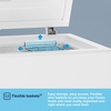Fridgemaster MCF198E Static 191l Chest Freezer, White, E Rated