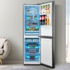 Midea MDRB379FGD02 Total No Frost Fridge Freezer, 60/40, Silver, D Rated