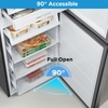 Midea MDRB379FGD02 Total No Frost Fridge Freezer, 60/40, Silver, D Rated