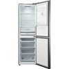 Midea MDRB379FGD02 Total No Frost Fridge Freezer, 60/40, Silver, D Rated