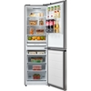 Midea MDRB379FGD46 Total No Frost Fridge Freezer, 60/40, Silver, D Rated