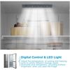 Midea MDRB379FGD46 Total No Frost Fridge Freezer, 60/40, Silver, D Rated