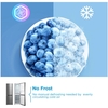 Midea MDRB379FGD46 Total No Frost Fridge Freezer, 60/40, Silver, D Rated