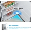 Midea MDRB379FGD46 Total No Frost Fridge Freezer, 60/40, Silver, D Rated
