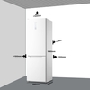 Midea MDRB424FGD01O Total No Frost Fridge Freezer, 70/30, White, D Rated