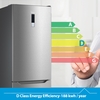 Midea MDRB424FGD02O Total No Frost Fridge Freezer, 70/30, Stainless Steel, D Rated