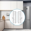 Midea MDRB424FGD02O Total No Frost Fridge Freezer, 70/30, Stainless Steel, D Rated