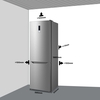 Midea MDRB424FGD02O Total No Frost Fridge Freezer, 70/30, Stainless Steel, D Rated