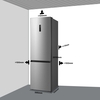 Midea MDRB521MGB02 Total No Frost Fridge Freezer, 60/40, Stainless Steel, B Rated